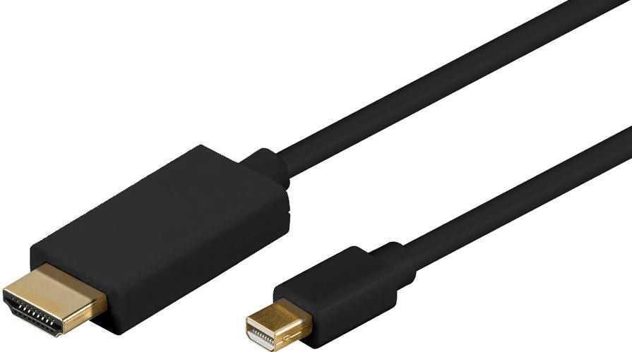 Microconnect Mini DisplayPort auf HDMI Kabel HDMI 1.4 1080p 60 Hz – 1 m