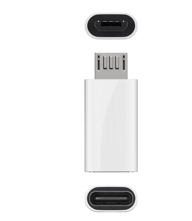 Microconnect Adapter Micro-USB B zu USB-C – USB 2.0, 480 Mbit/s – Weiss