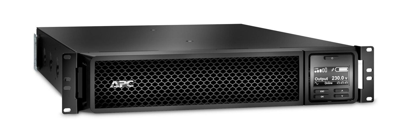 APC Smart-UPS SRT3000RMXLI USV 3 kVA/2700 W Online – 2U Rack – C13×8, C19×2 – Eingang IEC C20