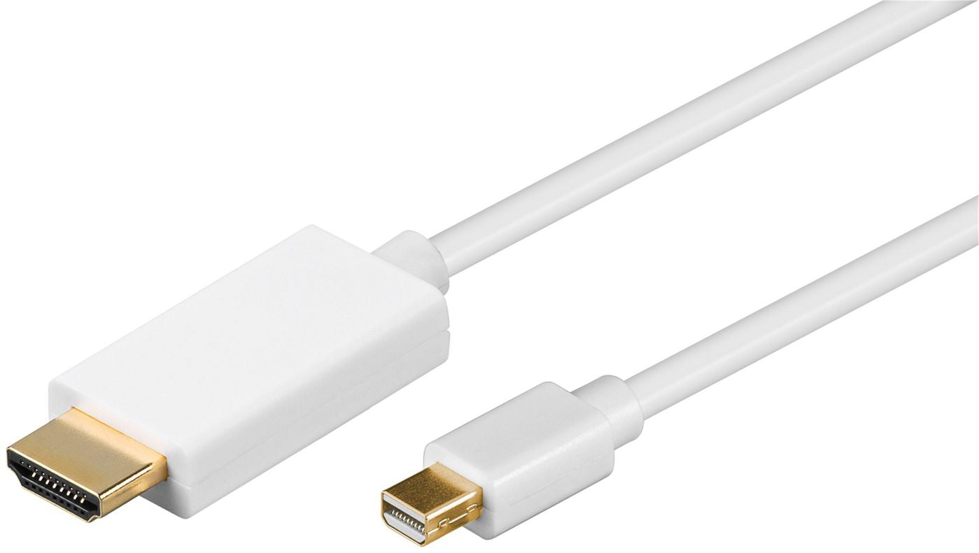 Microconnect Mini DisplayPort auf HDMI Kabel HDMI 2.0 4K 60 Hz – 5 m – Weiss