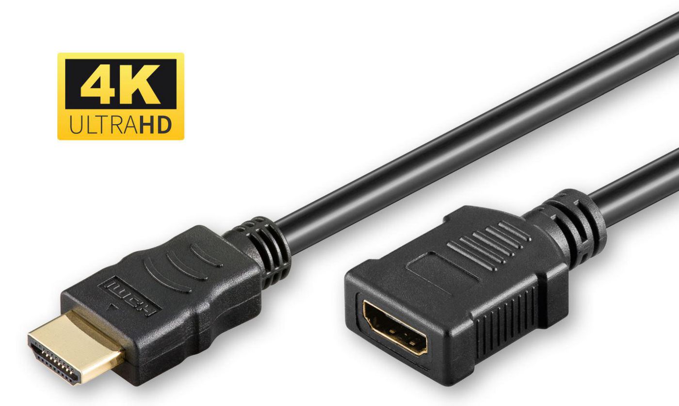Microconnect HDMI Verlängerungskabel – HDMI 2.0 – 4K 60 Hz – 2 m – HDR, ARC