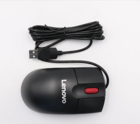 Lenovo Calliope Maus – Maus – Kabelgebunden (USB‑A), 400 DPI, Schwarz