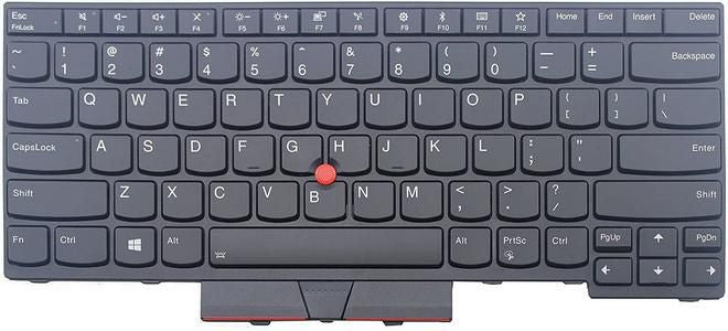 Lenovo Notebook-Ersatztastatur – beleuchtet, ohne Ziffernblock, schwarz – für ThinkPad T470
