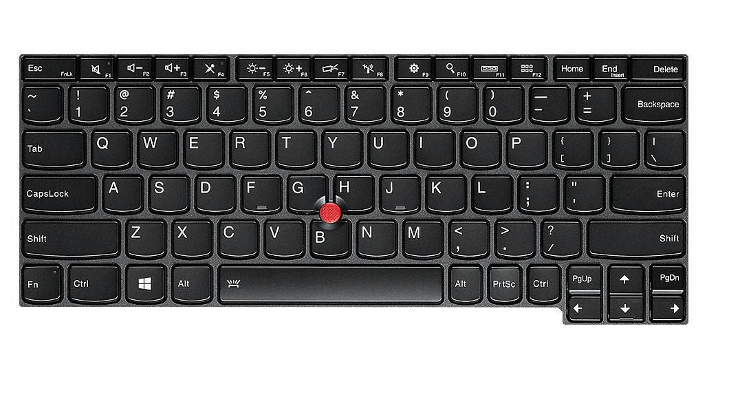 Lenovo CS13X – Notebook-Ersatztastatur – beleuchtet – QWERTY (UK-INT) – schwarz – für ThinkPad X240s