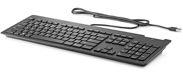 HP Tastatur – mechanisch, kabelgebunden, USB – QWERTZ (DE) – Schwarz