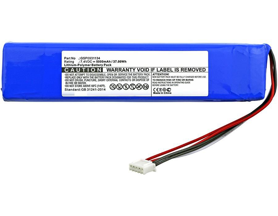 CoreParts GSP0931134 – Akku – für JBL Xtreme – Li-Pol 7,4 V, 37 Wh (5000 mAh) – Blau