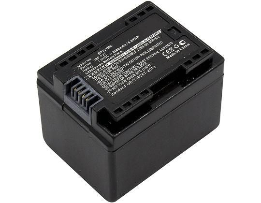 CoreParts BP-727 Akku – 2400 mAh (3,6 V, 8,6 Wh) – für Canon IXIA HF R306, LEGRIA HF R36, LEGRIA HF R37 u. a.