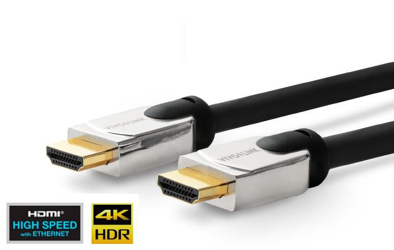 Vivolink HDMI Kabel HDMI 2.0 4K 60 Hz – 3 m – HDR, ARC