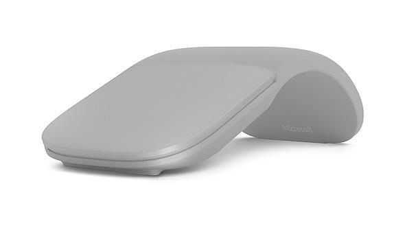 Microsoft Arc Mobile Maus – kabellos, Bluetooth, hellgrau