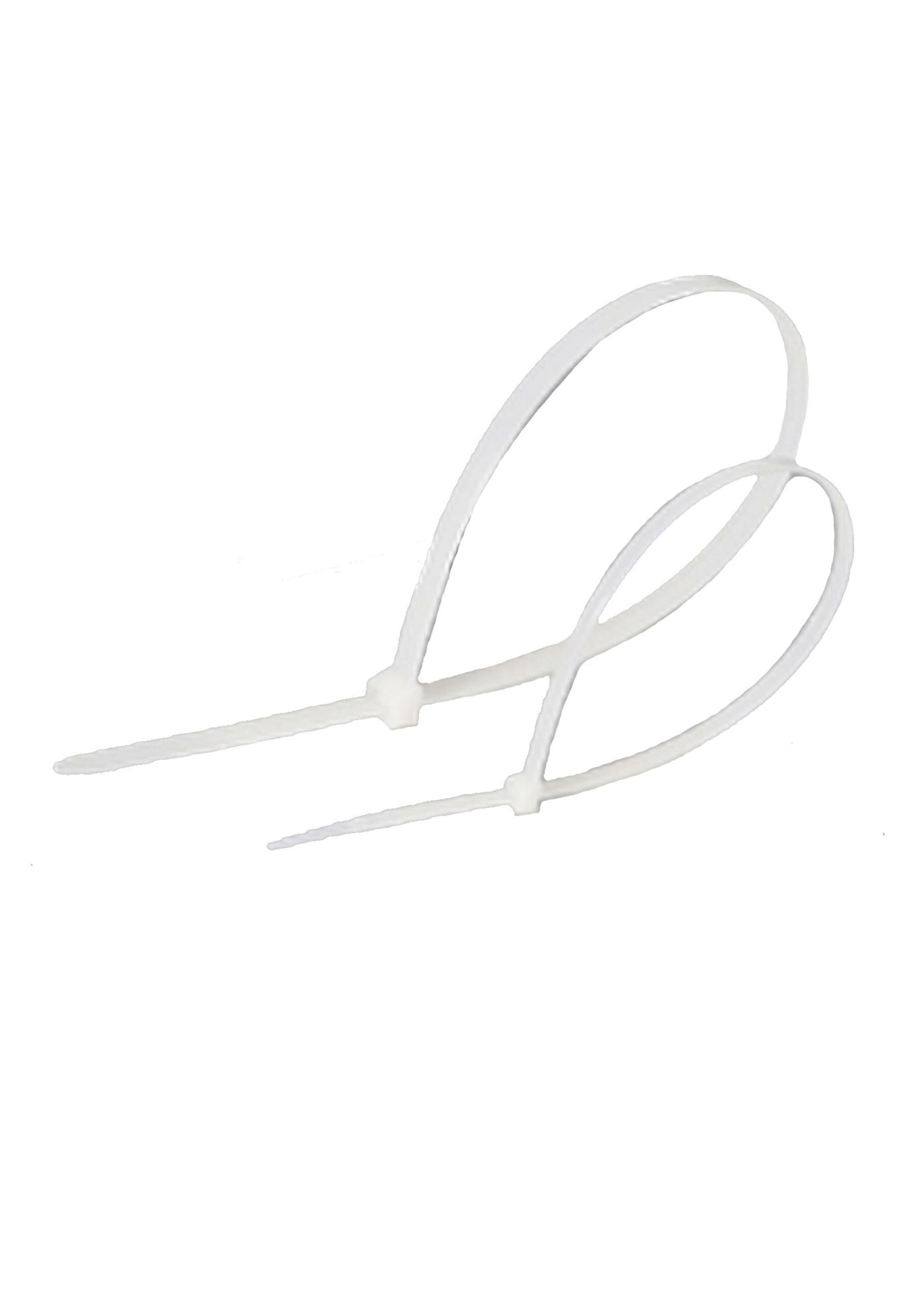 Lanview Kabelbinder, 350×7,5 mm, 100er-Pack, Nylon, UL94 V2 – Weiss