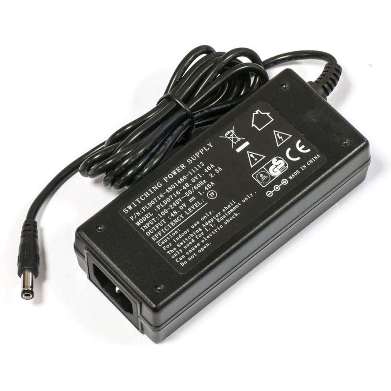 CoreParts 48POW Netzteil 60 W – 48 V, 1,25 A, 5,5×2,5 mm Stecker, EU-Stecker (Typ C) – für Netgear