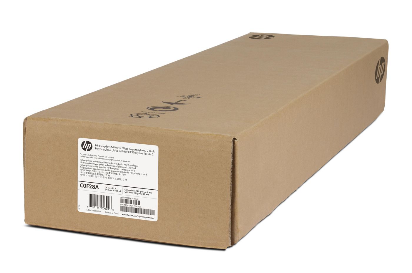 HP Inkjet-Folie Rolle – glänzend, 91,4 cm × 22,9 m, 168 g/m², 2 Stück
