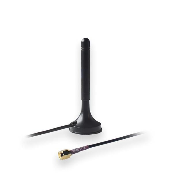 Teltonika Networks PR1KS210 – Magnetantenne, 0,699–0,868/1,85–2,69 GHz, 1 dBi, SMA (männlich), 3 m, Schwarz