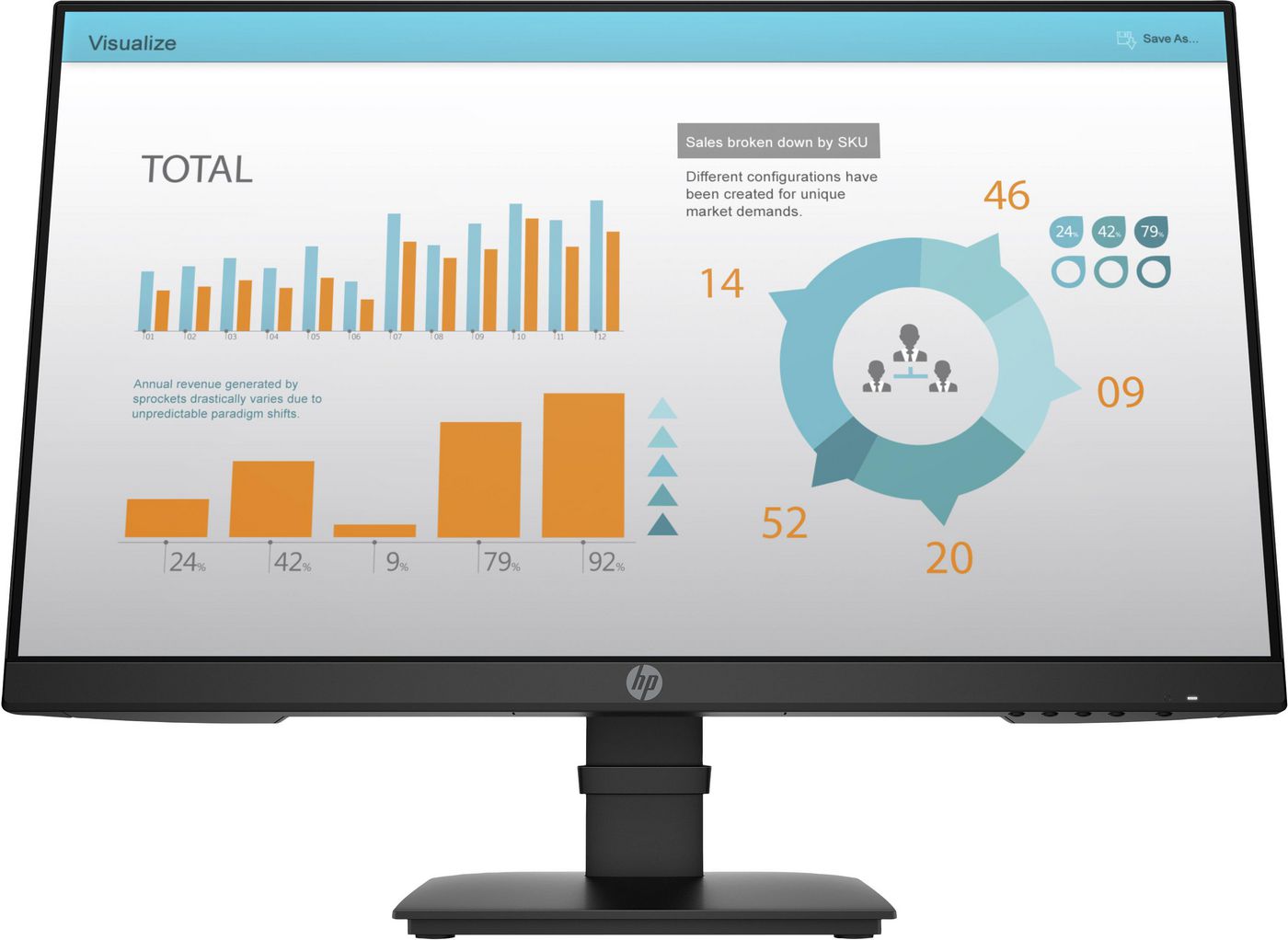 HP P24 G4 – Monitor, 23,8" 1920 × 1080 (Full HD)