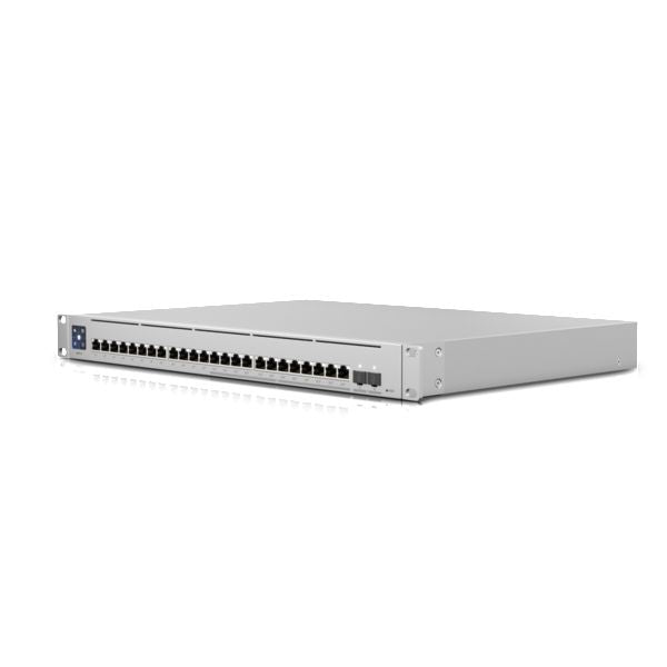 Ubiquiti USW-ENTERPRISE-24-POE – Managed Switch – 24×GbE, 2×SFP+, L3, PoE+, 19" Rack