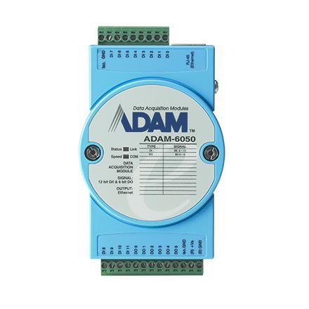 Advantech DI/O-Modul (Ethernet) – 18 Kanäle, 112×65×30 mm – ADAM-6050-CE