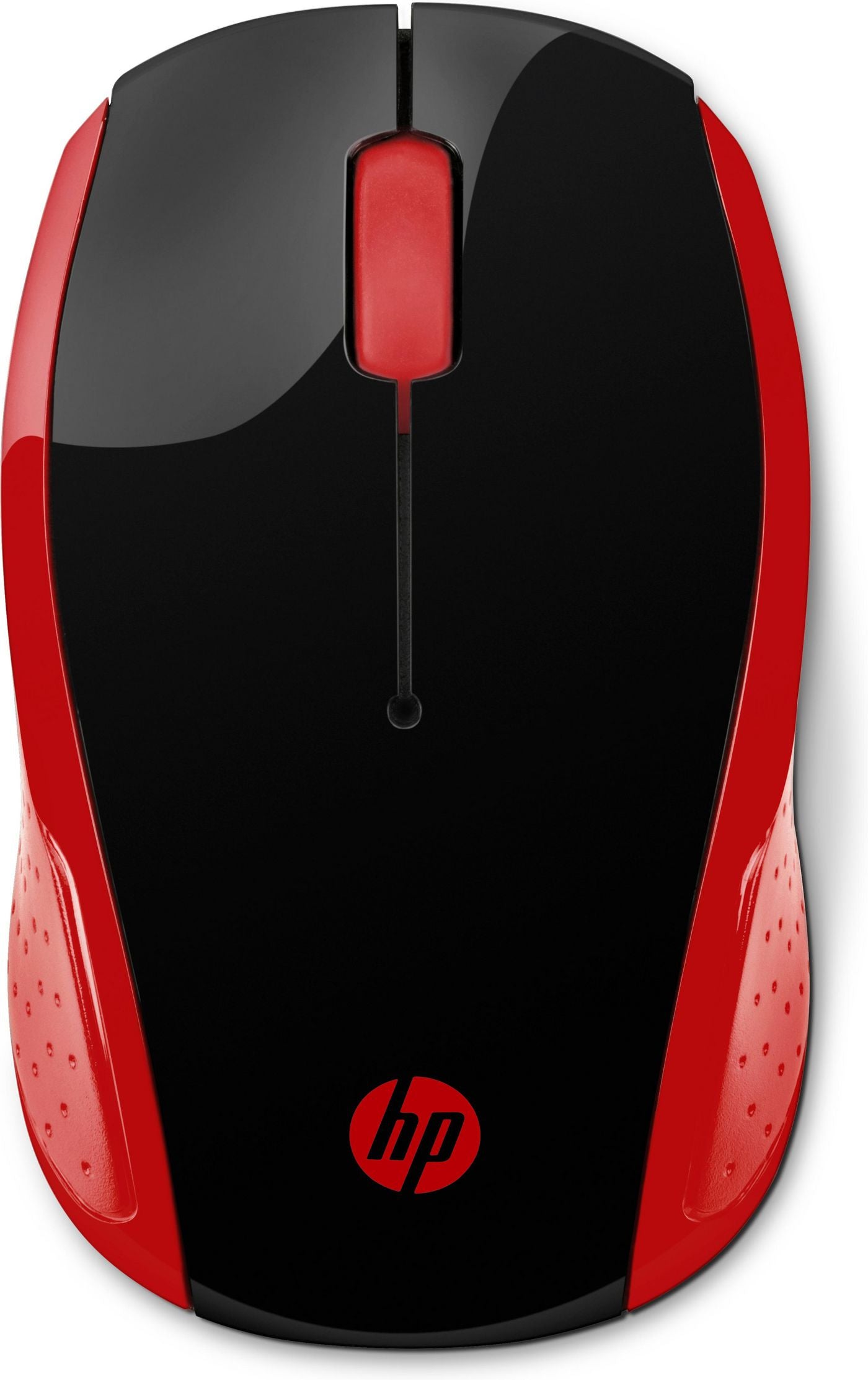 HP Wireless Mouse 200 – Maus – Kabellos (2,4 GHz), beidhändig, schwarz, rot