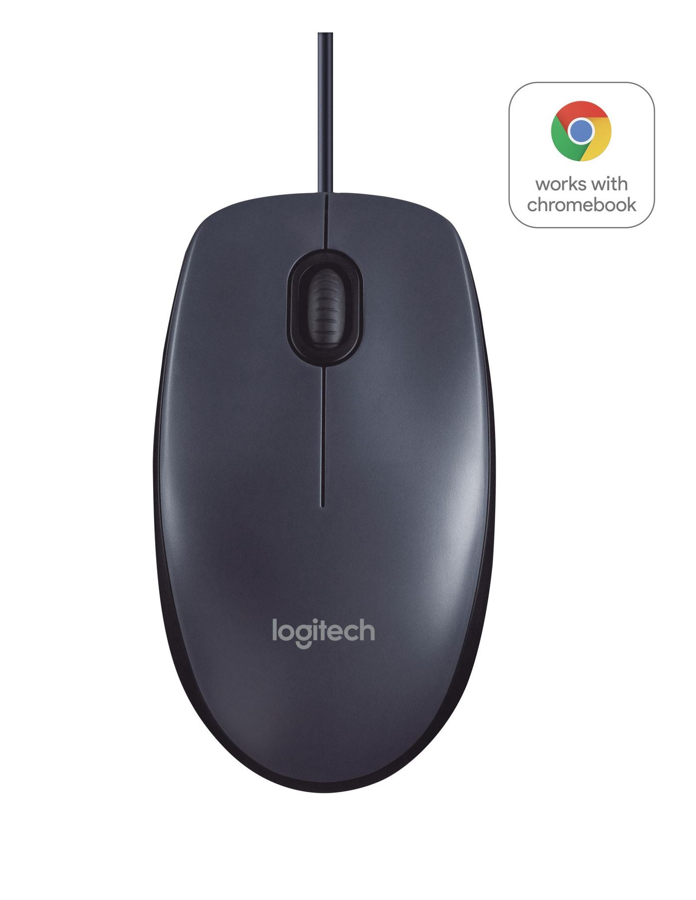 Logitech B100 – Maus – Kabelgebunden (USB‑A), 800 DPI, beidhändig, Schwarz