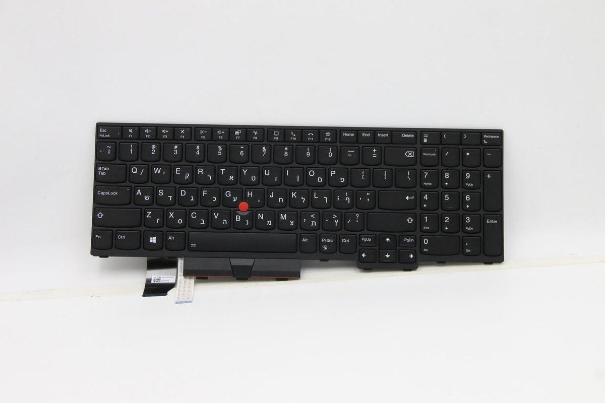 Lenovo Notebook-Ersatztastatur für ThinkPad L15 (20U7, 20U8) – Hebräisch – Schwarz