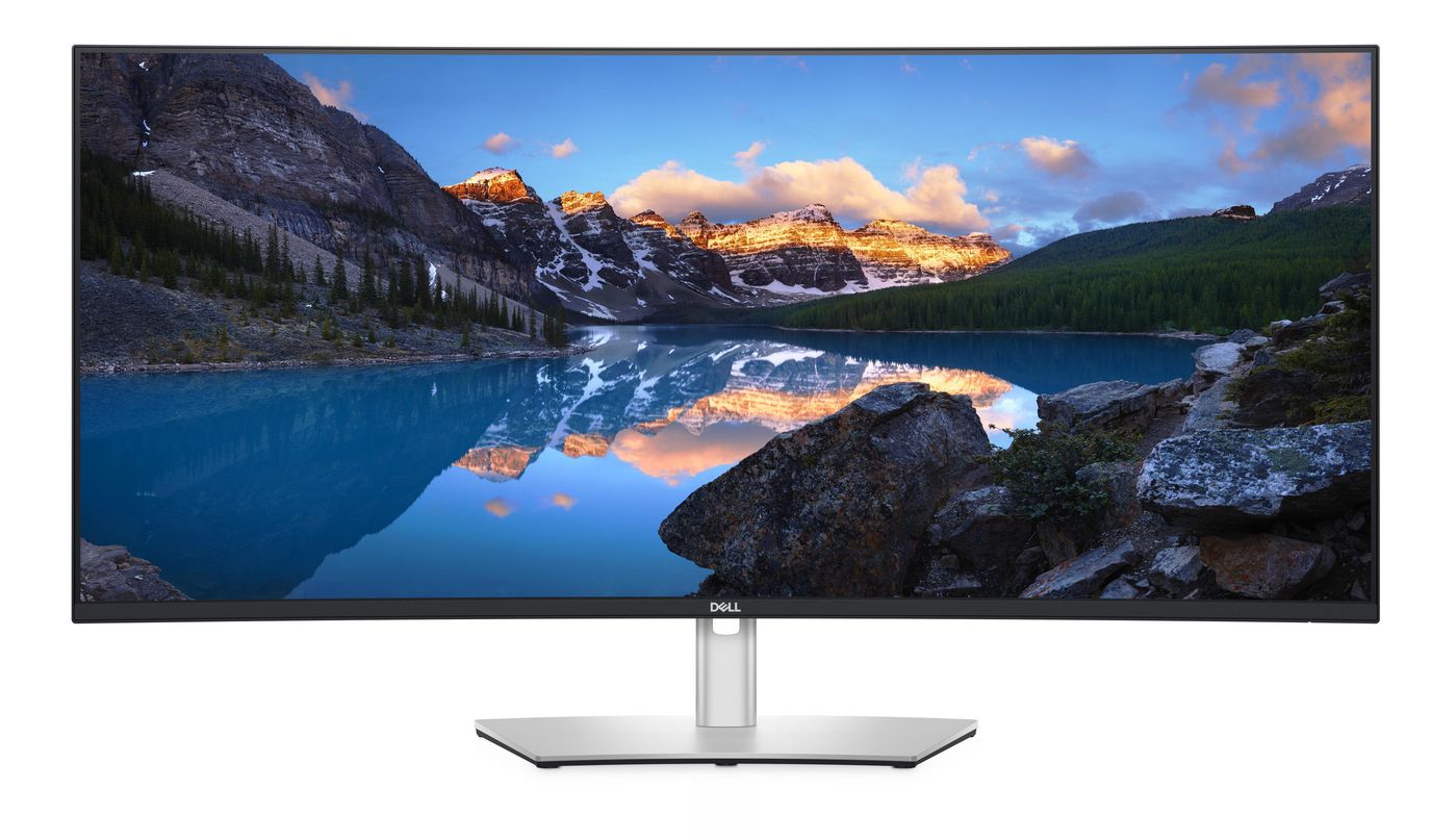 DELL UltraSharp U4021QW – Monitor, 39,7", Curved, USB-C, Integrierte Lautsprecher, VESA 100 × 100, Silber