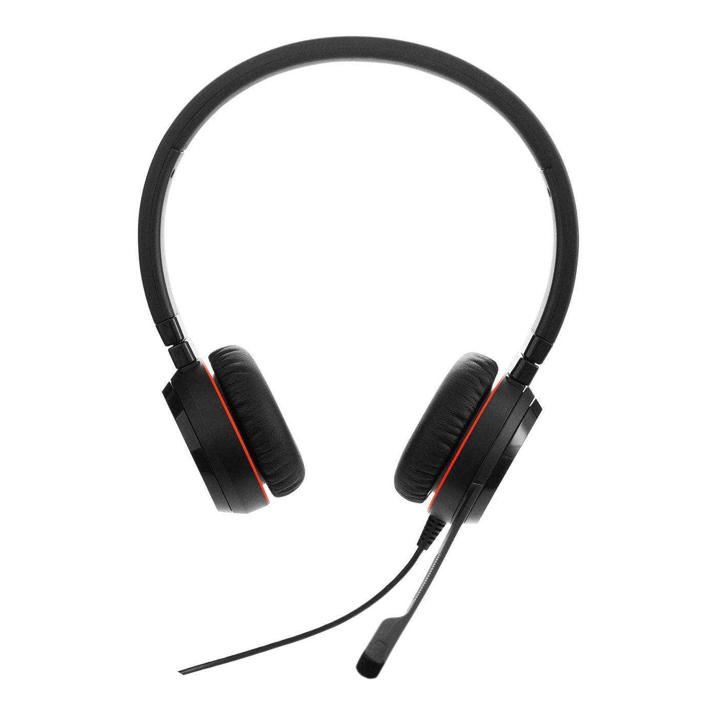 Jabra Evolve 30 II Office-Headset – On-Ear, Stereo, Kabel (3,5 mm / USB-A), MS Teams zertifiziert, Schwarz