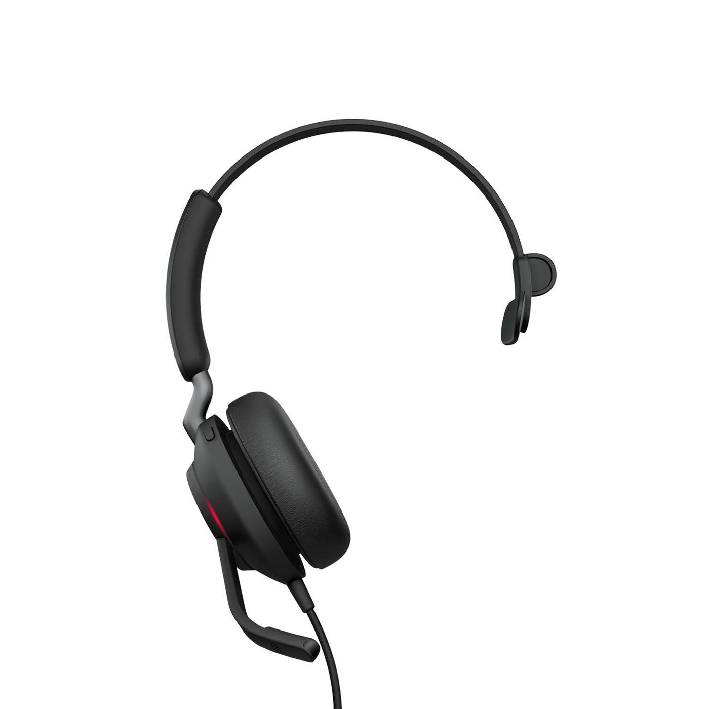 Jabra Evolve2 40 – Mono Headset, On-Ear – USB-C – Klappbares Boom-Mikrofon – Schwarz – für Microsoft Teams