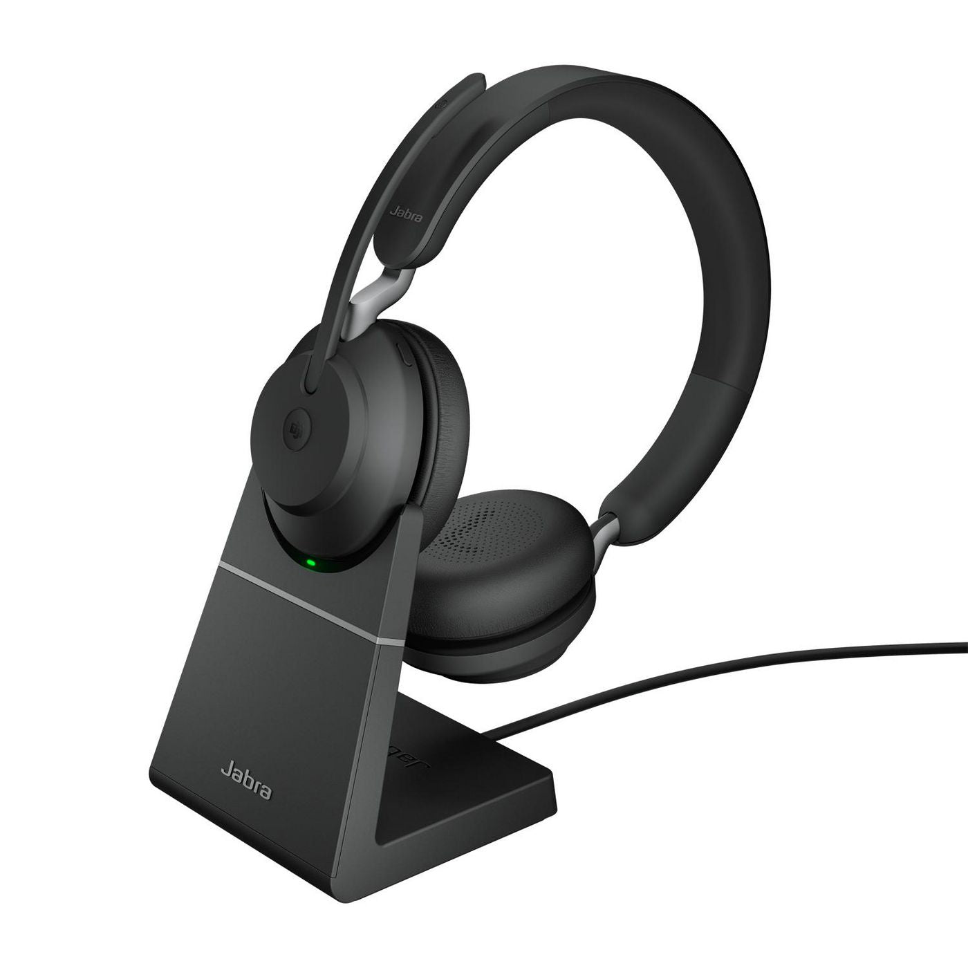 Jabra Evolve2 65 Office-Headset – On-Ear, BT, ANC, MS Teams zertifiziert, mit USB-C-Dongle, Schwarz