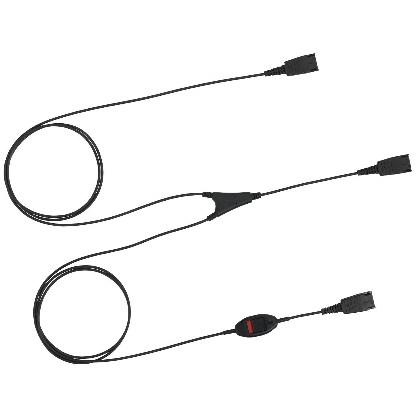 Jabra Supervisor 8800-02-01 – Adapterkabel – für Jabra – QD auf 2×QD – schwarz