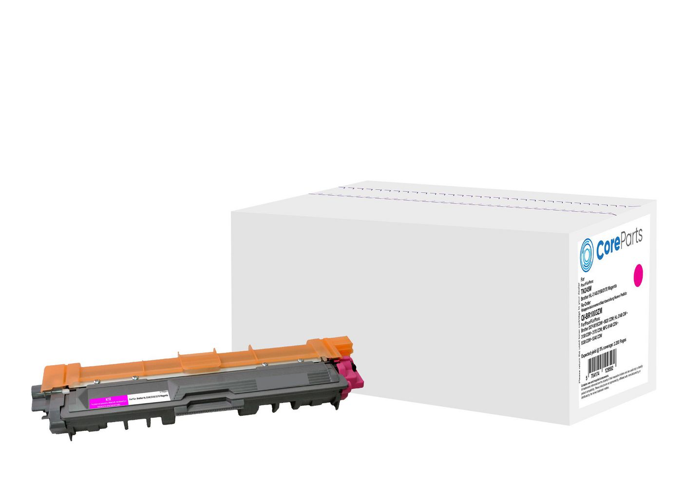 CoreParts Toner TN245M – Magenta, 2200 Seiten – für Brother HL-3140/HL-3150/HL-3170