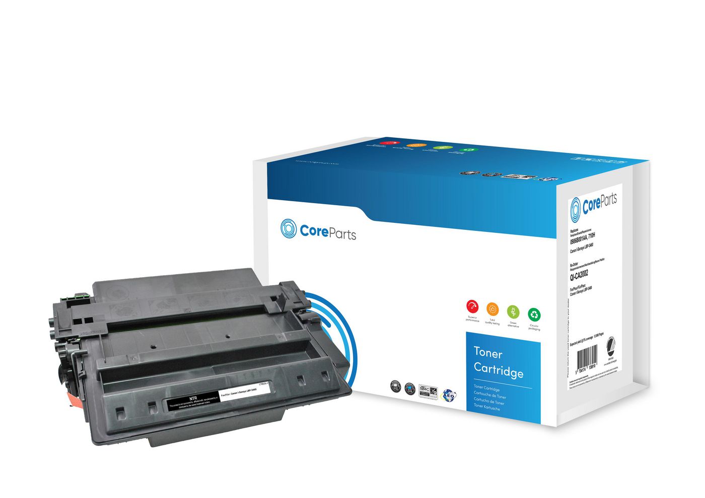 CoreParts Toner 0986B001AA – schwarz, 12000 Seiten – für Canon I-Sensys LBP-3460