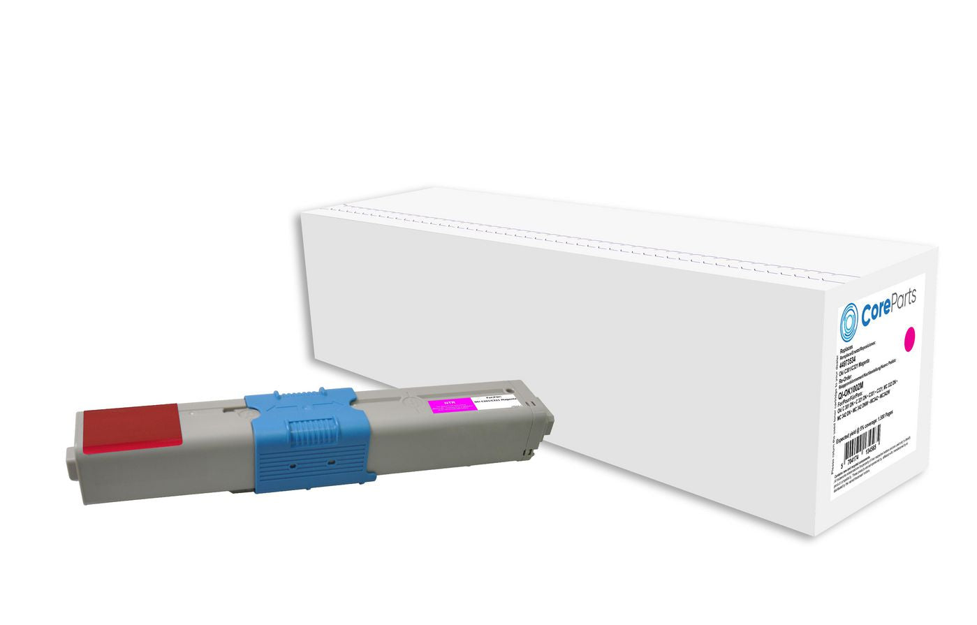 CoreParts 44973534 Magenta Toner – Kompatibel – 1'500 Seiten – für OKI C301/C321