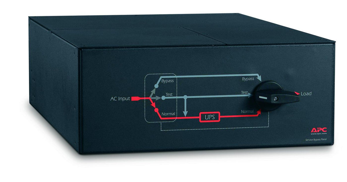APC Wartungs-Bypass-Panel – 230V, 100A, einphasig, 4U – Schwarz – SBP16KRMI4U