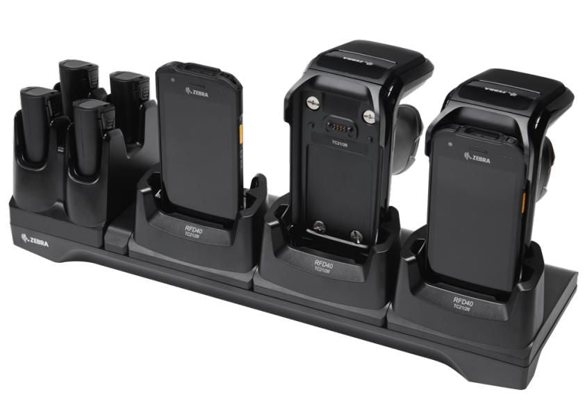 Zebra RFD40 Ladestation – 3× Steckplätze, nur Laden – für TC21, TC26