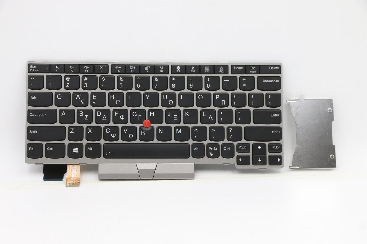 Lenovo Notebook-Ersatztastatur – Silber – Griechisch – für ThinkPad L13 Yoga (20R5, 20R6)