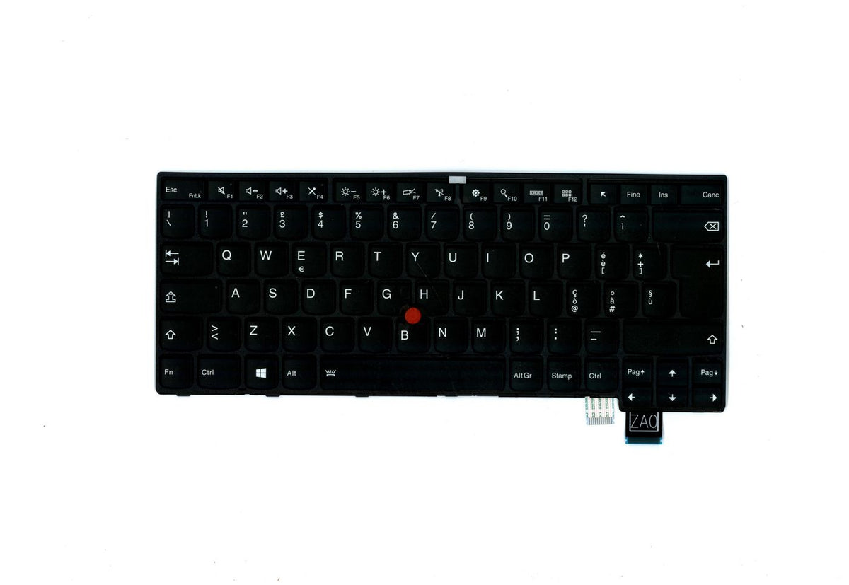 Lenovo 01YT159 Tastatur für ThinkPad T460s (20F9) – Italienisch – Schwarz