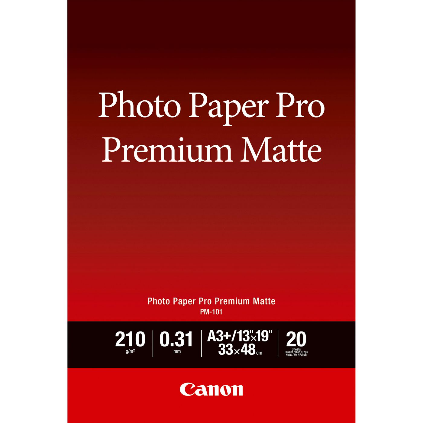 Canon Premium Fotopapier – matt, A3+, 20 Blätter