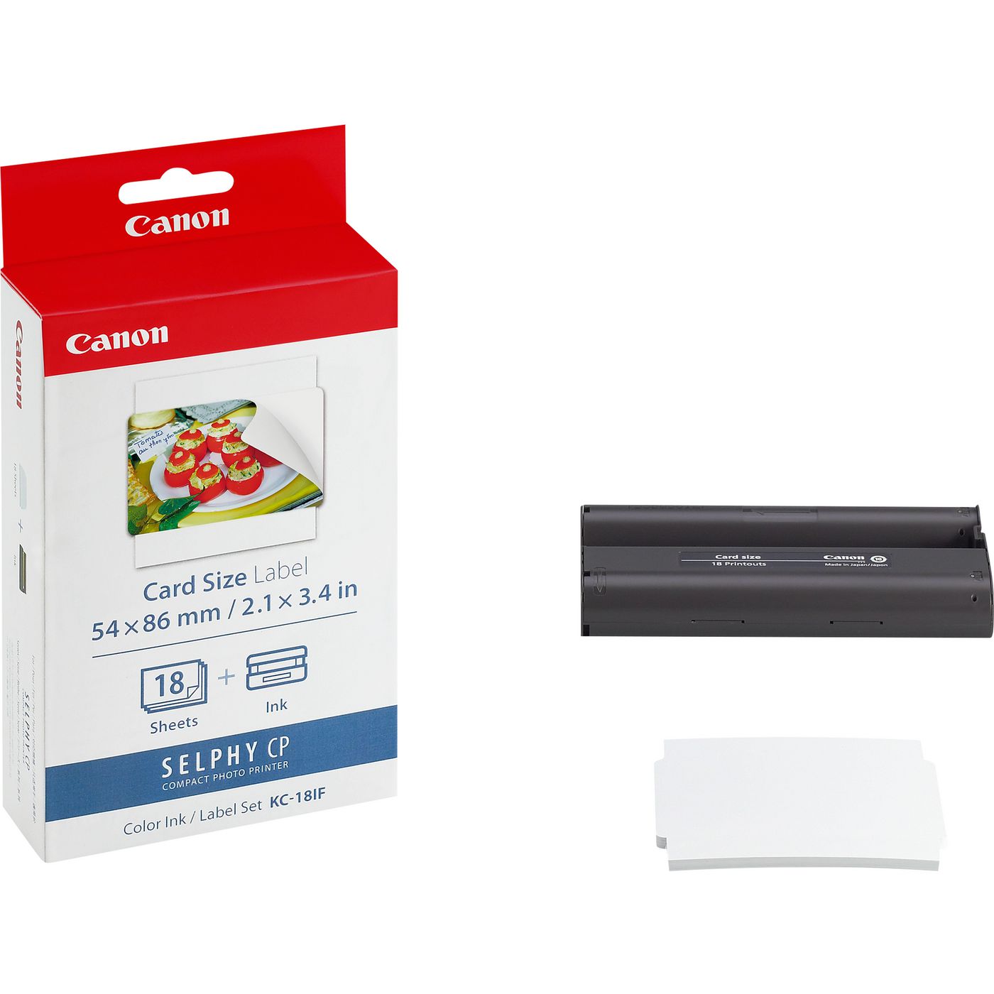 Canon KC-18IF – 54 × 86 mm Etikett, kompatibel mit Canon Selphy