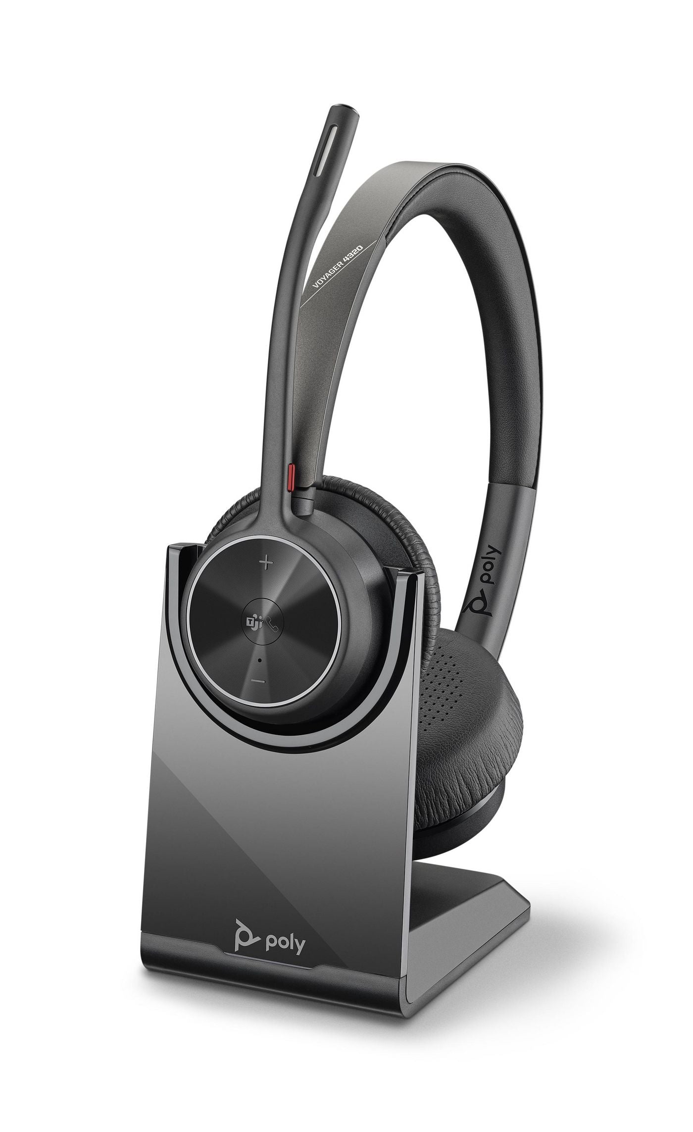 Poly 02 – Headset, On-Ear – USB-A, Bluetooth – Schwarz – für Büro/Callcenter