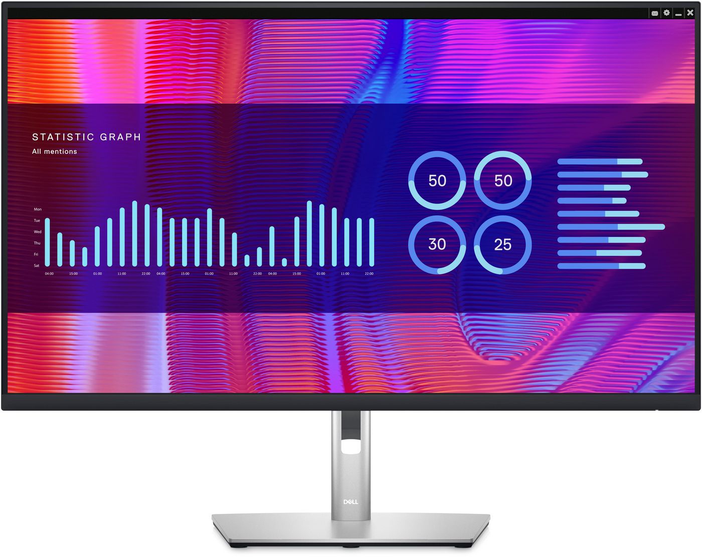 DELL P3223DE – Monitor, 31,5", 2560 × 1440 (WQHD), IPS, 60 Hz, 350 cd/m², USB-C, VESA 100 × 100, Schwarz
