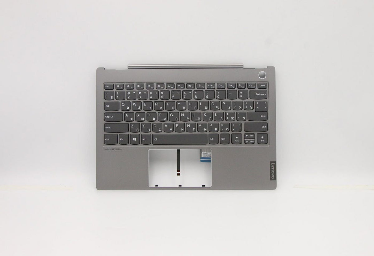 Lenovo Gehäuse-Unterteil mit Tastatur für ThinkBook 13s-IWL (20R9) – Russisch, Grau