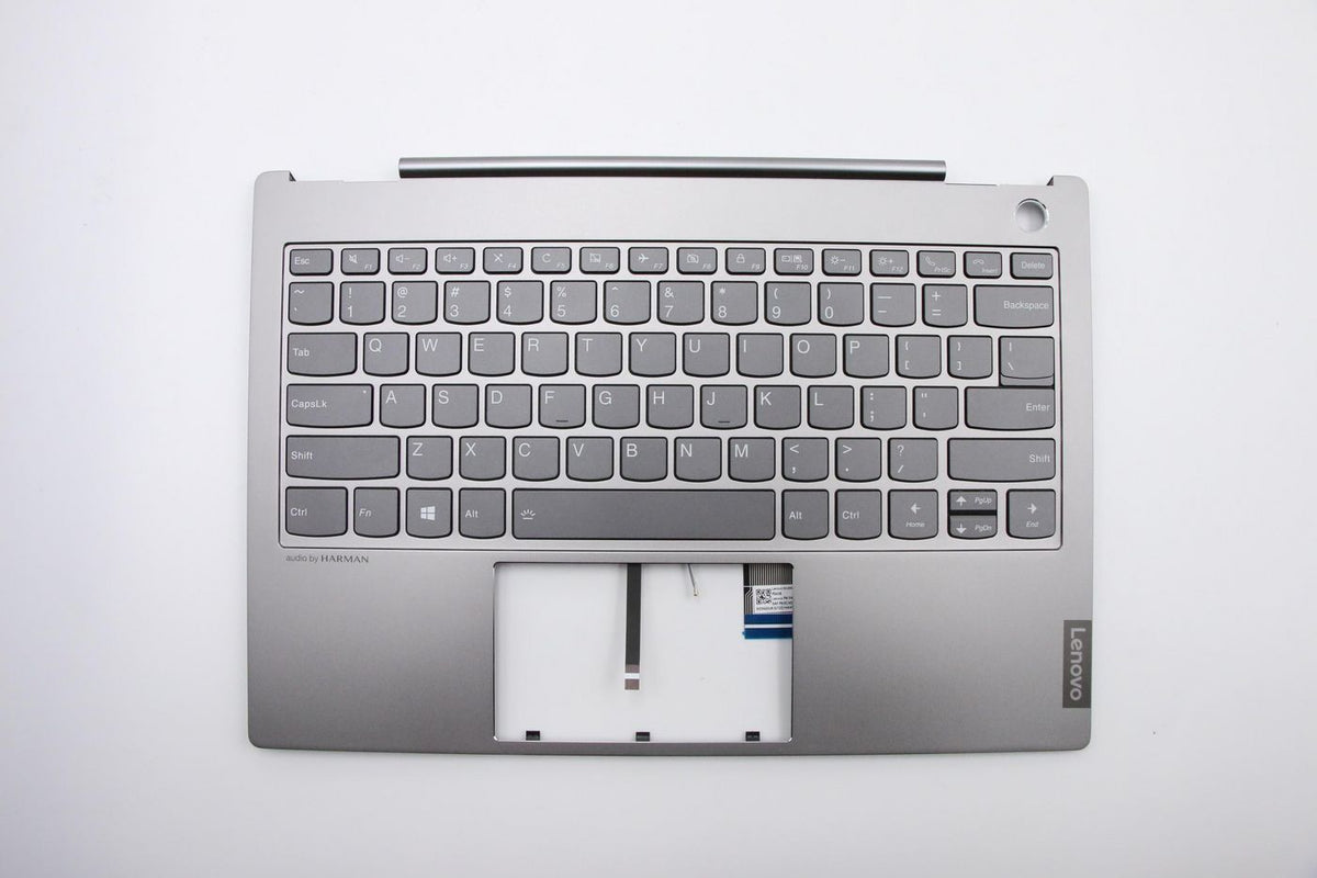 Lenovo Gehäuse-Unterteil mit Tastatur für ThinkBook 13s-IWL (20R9) – US Englisch, Grau