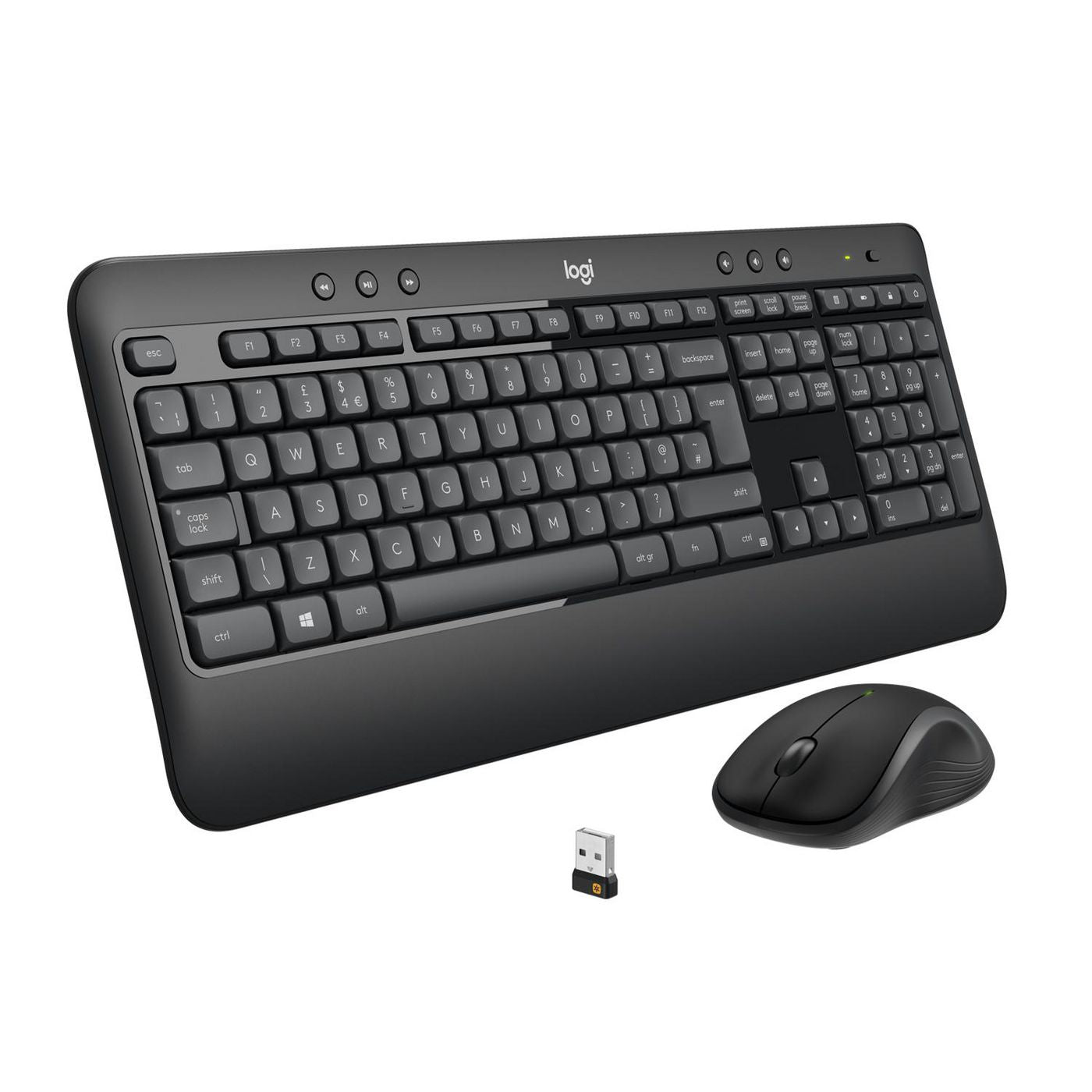 Logitech MK540 Advanced – Tastatur, kabellos (2,4 GHz), CH-Layout (DE-CH) – für Windows, Chrome OS