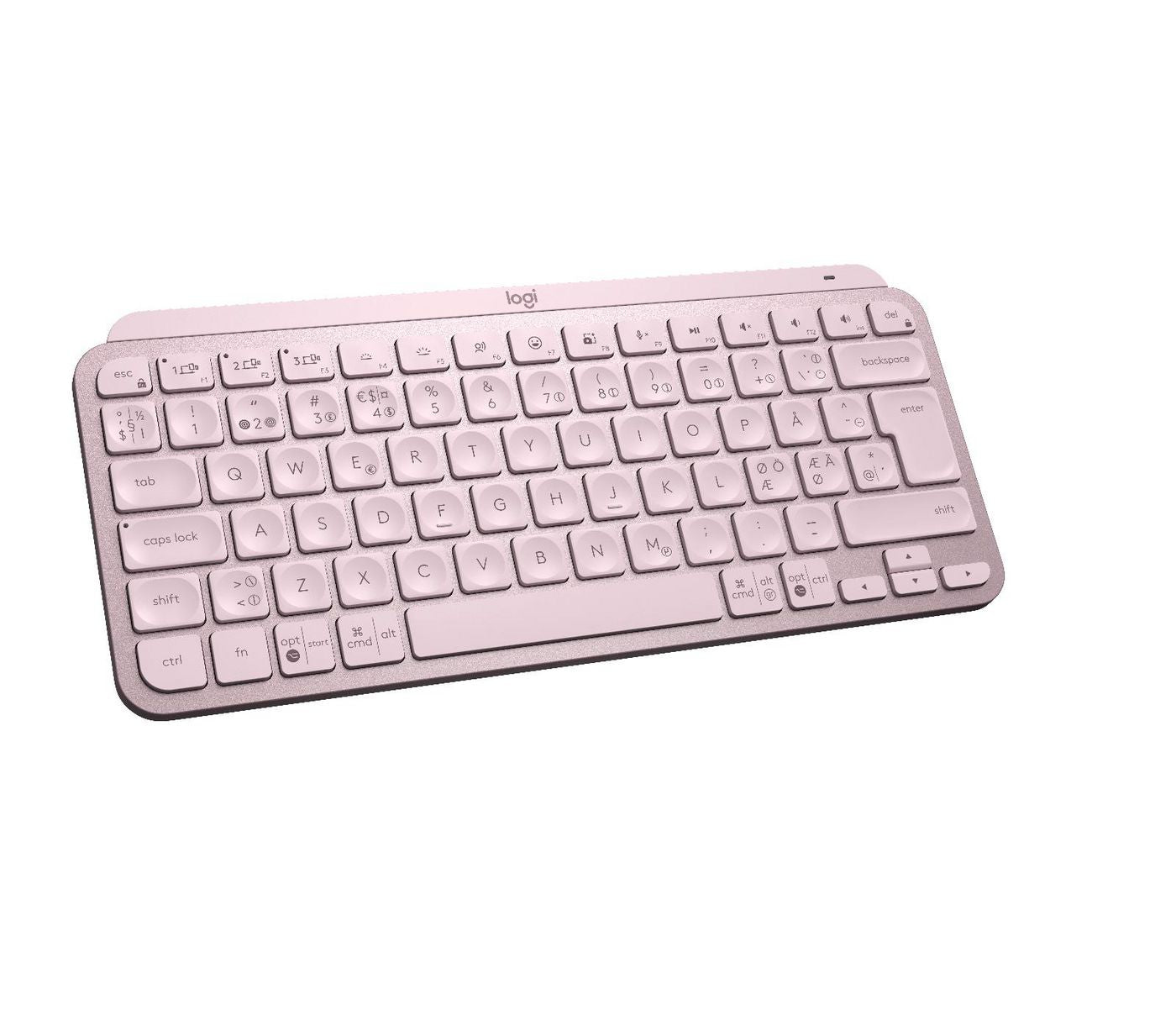 Logitech MX Keys Mini – Tastatur, kabellos (Bluetooth), beleuchtet, Pink