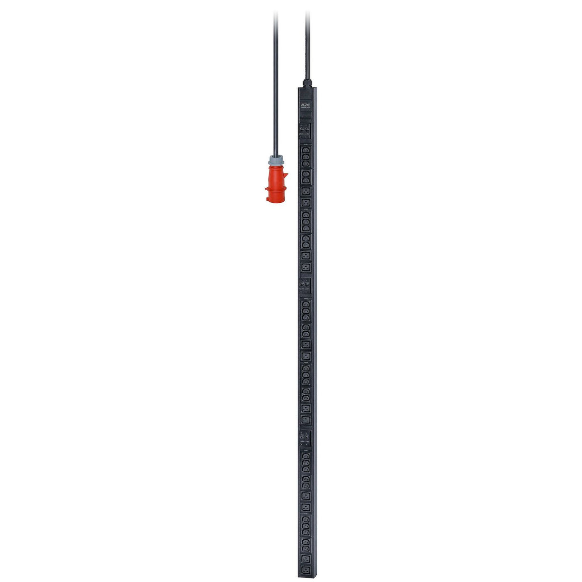 APC Rack-PDU – Standard, 3-phasig, Senkrecht, 0U, 32 A 230 V, 30×C13 + 12×C19, IEC 60309, 2 m