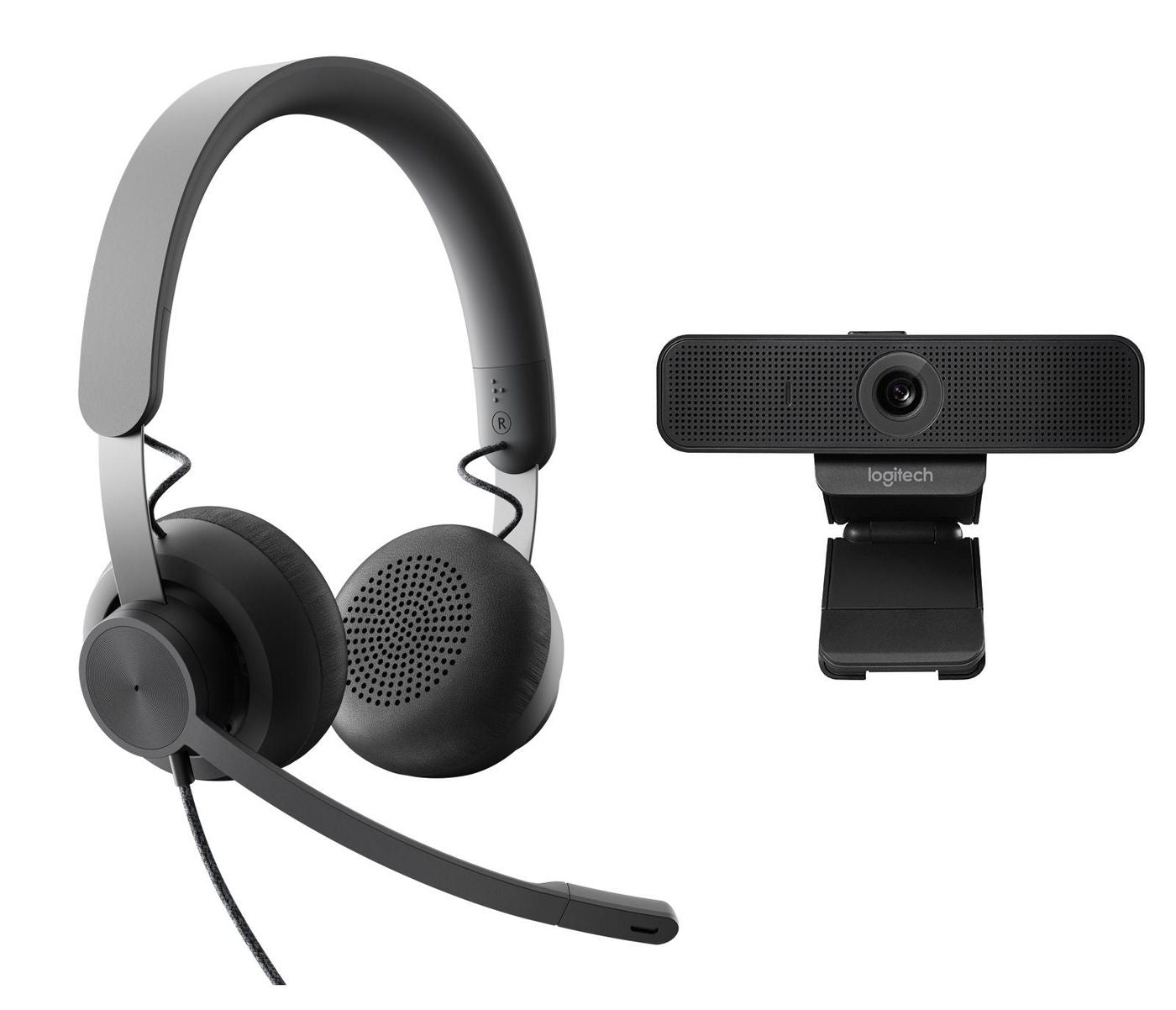Logitech Kabelgebundenes persönliches VC UC Kit – BYOD-Kit – USB-A, Graphit, für UC