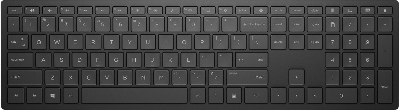 HP Tastatur – 2,4 GHz (Nano-Empfänger) – Schwarz