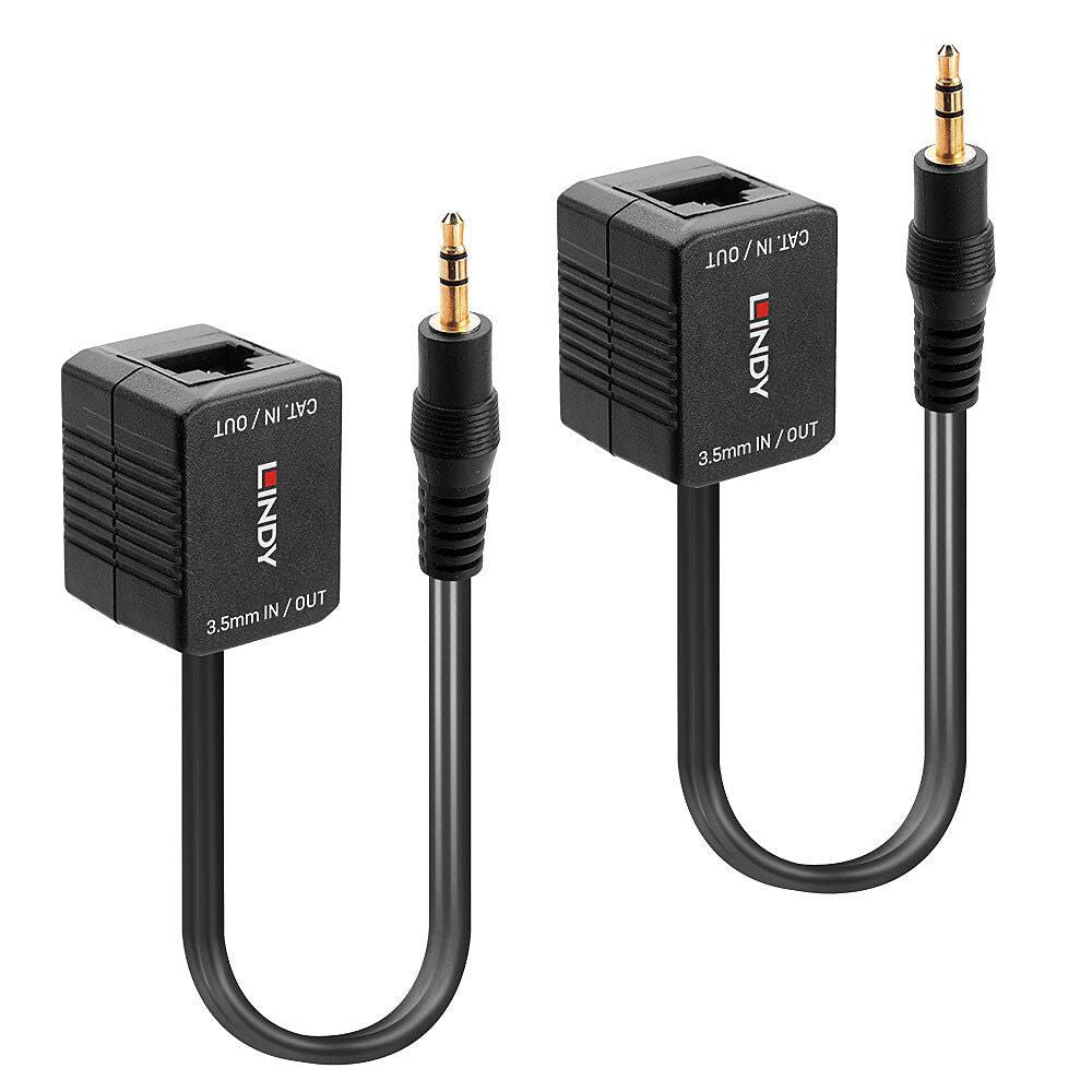 Lindy Audio-Kabel 3,5 mm zu RJ-45 – Audio-Kabel, 3,5 mm Klinke > RJ-45, Cat-5/6, bis 100 m
