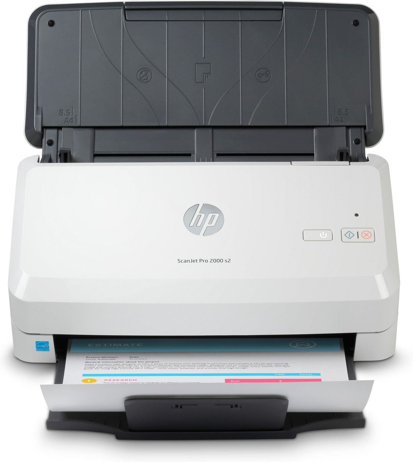 HP Scanjet Pro 2000 s2 – Dokumentenscanner, A4, Duplex, 600 dpi, ADF 50 Blatt, USB