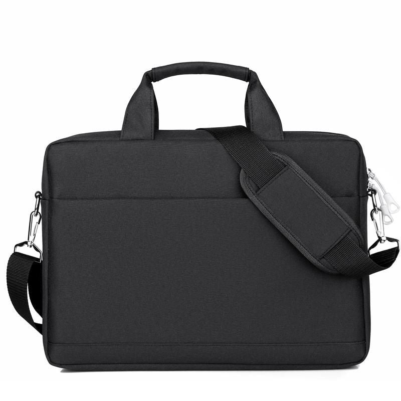 eSTUFF Notebook-Tasche für Geräte bis 14,1" – Toploader, Trolley-Haltegurt – Schwarz