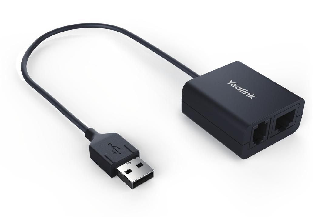 Yealink EHS40 – Headset-Dongle (USB-A), für Yealink T-Serie (z. B. T58A, T57W, T54W)